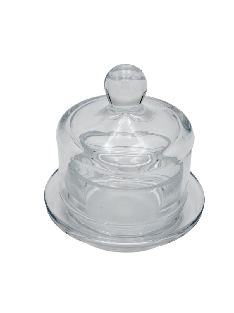 Glass Cloche Condiment Dish, Round